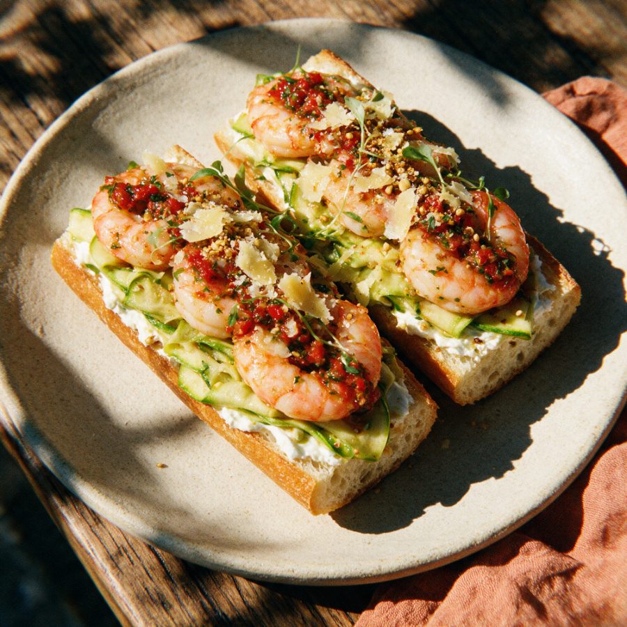 Bocadillo de gambas